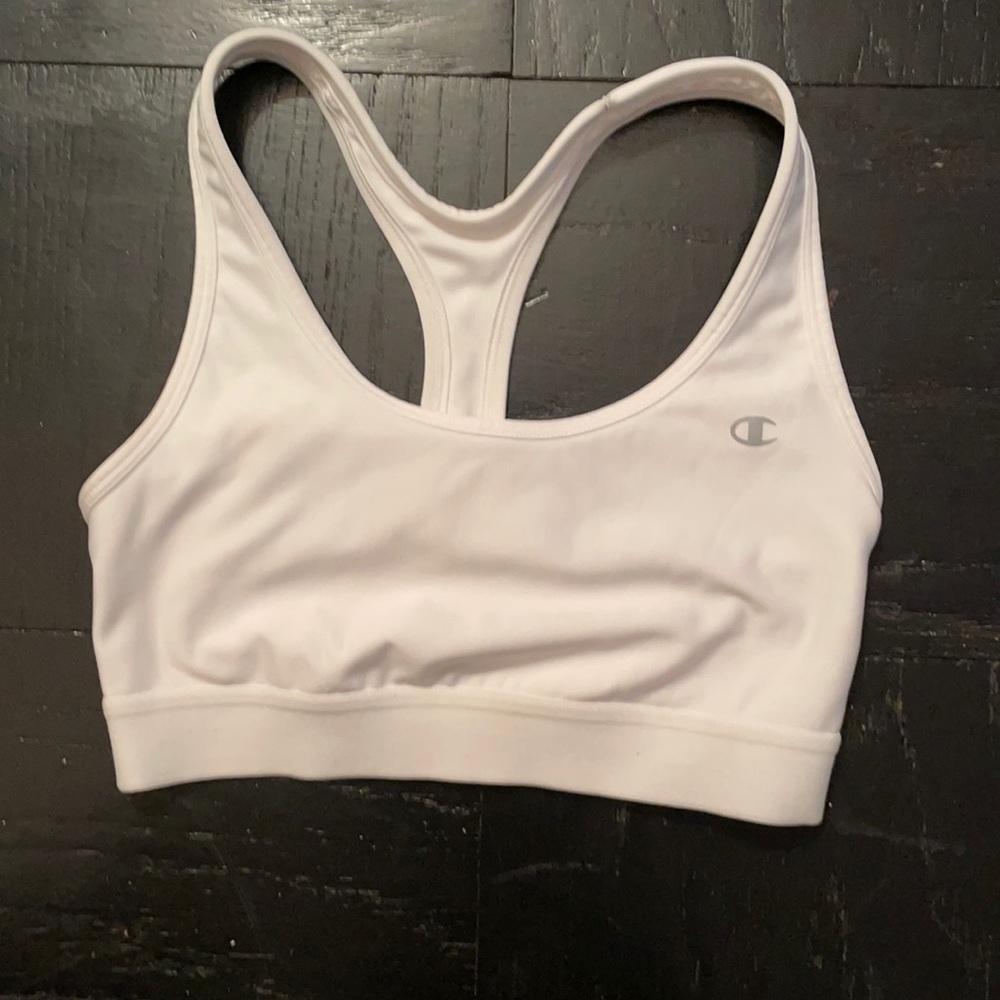 White Champion Sports Bra